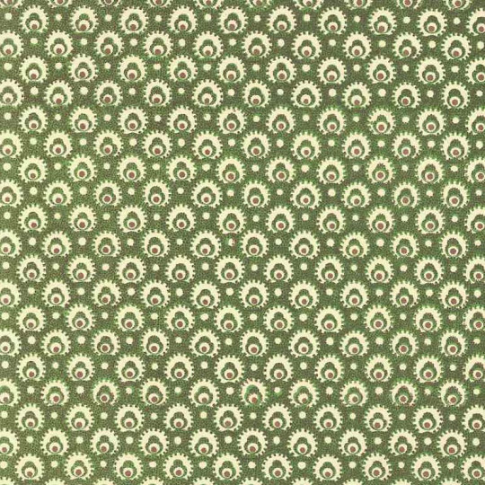 Green and Brown Stamped Print Italian Paper ~ Carta Varese Italy